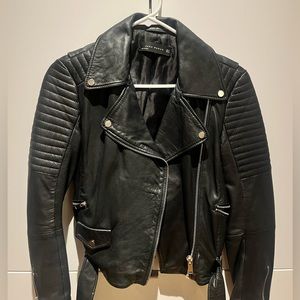 Zara true leather jacket